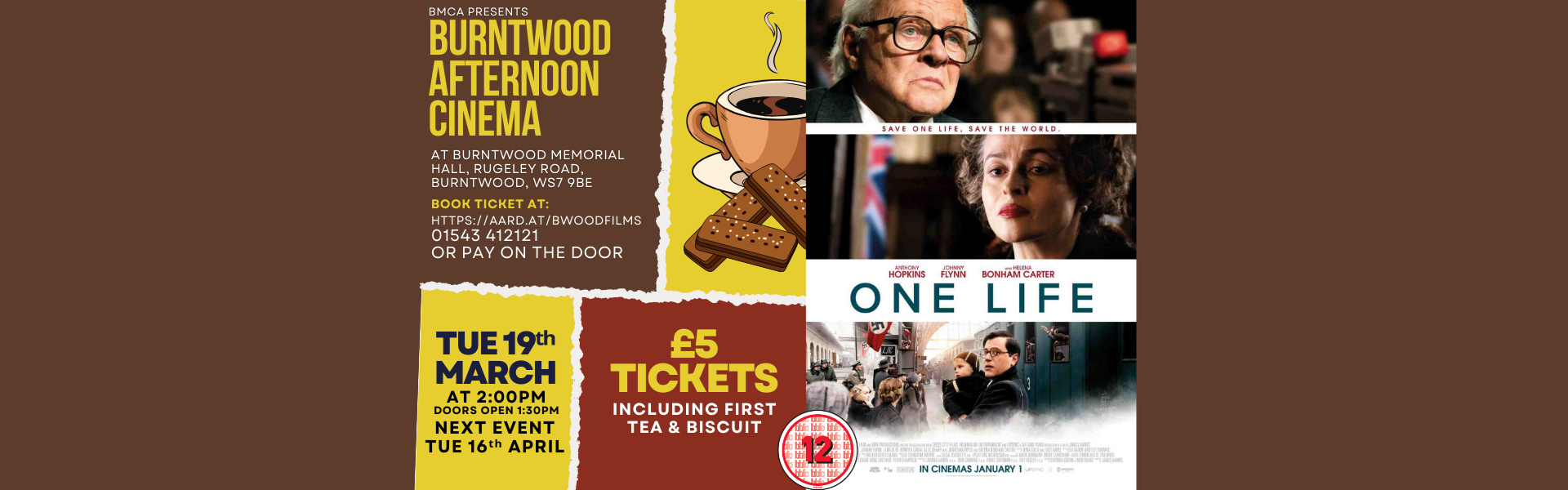 Burntwood Afternoon Cinema - One Life