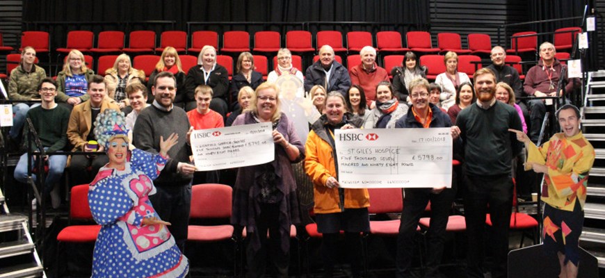 Donations collected during the festive period at the Lichfield Garrick raise over £11500